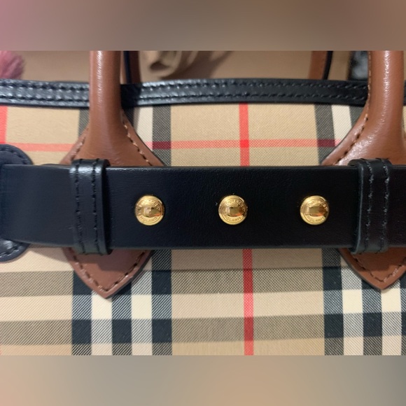 Burberry Calfskin Mini Vintage Check Triple Stud Belt Bag - Picture 6 of 16